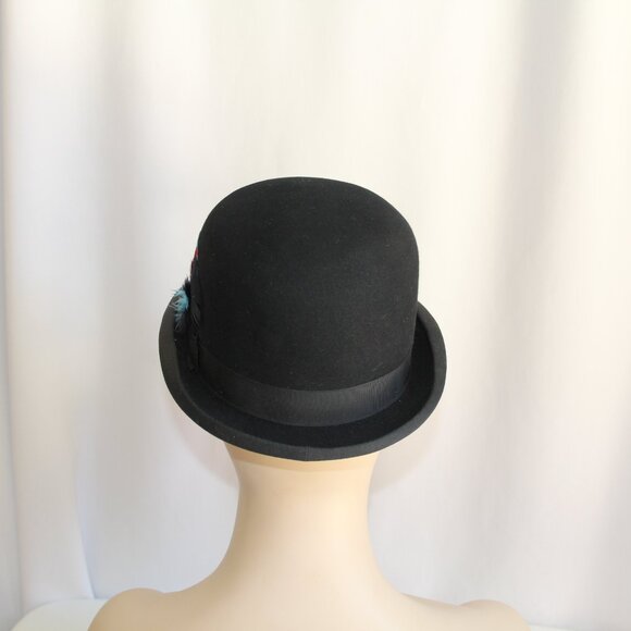 Stetson Sovereign Equestrian Black Derby Size 6 7/8. High Quality main image 7